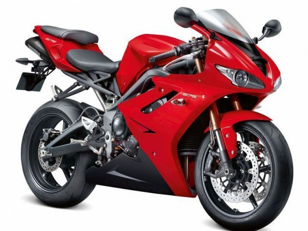 2009-2012 Triumph Daytona 675 Triple Motorcycle Fairing Kits - Red UK