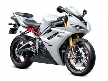 2009-2012 Triumph Daytona 675 Triple Motorcycle Fairings - Pearl White Black UK
