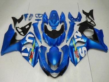 2009-2016 Suzuki GSXR 1000 Motorcycle Fairing Kits - Blue Green White UK