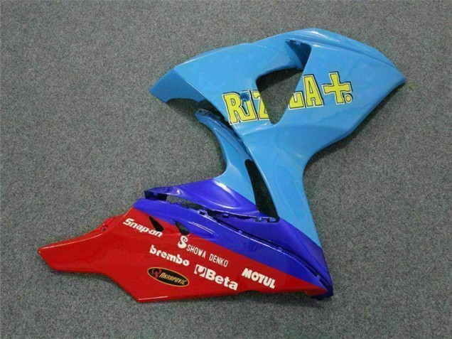 2009-2016 Suzuki GSXR 1000 Motorcycle Fairings - Blue Yellow Rizla 19 Red UK