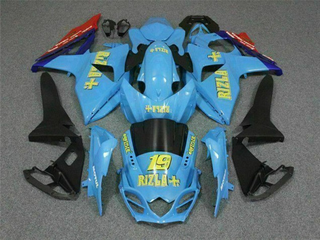 2009-2016 Suzuki GSXR 1000 Motorcycle Fairings - Blue Yellow Rizla 19 Red UK