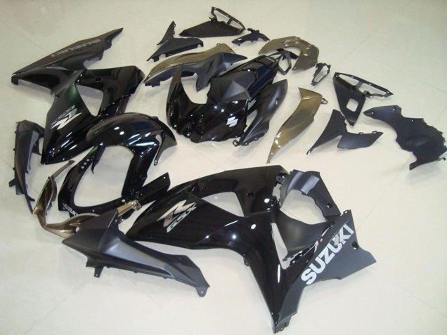 2009-2016 Suzuki GSXR 1000 Motorcycle Fairings - Glossy Black Matte Black OEM Style UK