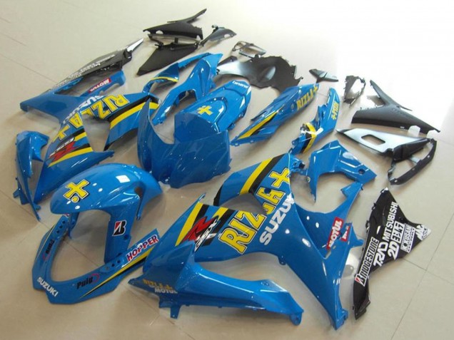 2009-2016 Suzuki GSXR 1000 Motorcycle Fairings - Blue Yellow Rizla Hopper Motul UK