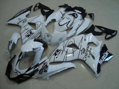 2009-2016 Suzuki GSXR 1000 Motorcycle Fairings - White Black Corona UK