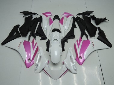 2011-2015 Honda CBR250RR Motorcycle Fairings - White Pink Matte Black UK