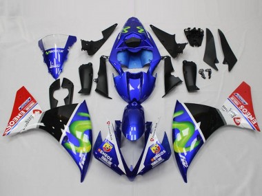 2012-2014 Yamaha YZF R1 Motorcycle Fairings - Blue White Red Glossy Black Green ENEOS Yamalube UK