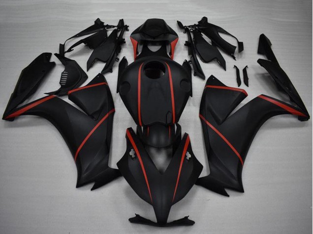 2012-2016 Honda CBR1000RR Motorcycle Fairings - Matte Black Red UK