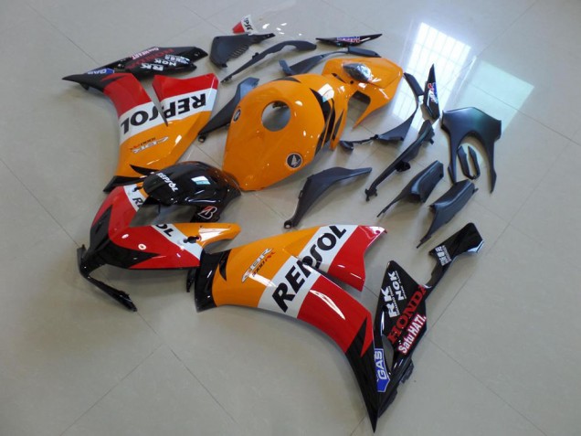 2012-2016 Honda CBR1000RR Bike Fairings - Orange White Red Glossy Black Repsol UK