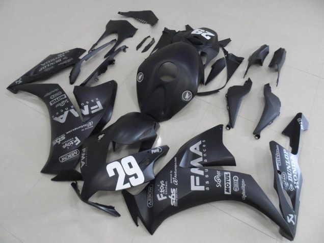 2012-2016 Honda CBR1000RR Motorcycle Fairings - Matte Black Fiaa 29 UK