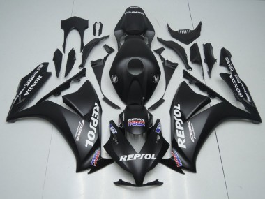 2012-2016 Honda CBR1000RR Motorcycle Fairings - Matte Black White Repsol HRC UK