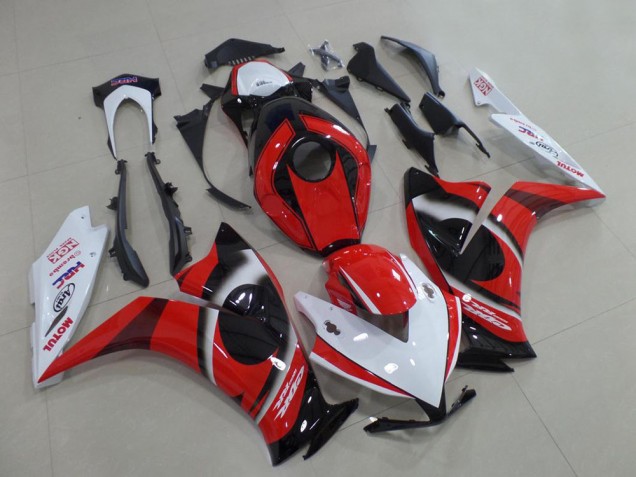 2012-2016 Honda CBR1000RR Motorcycle Fairing - White Red Glossy Black UK