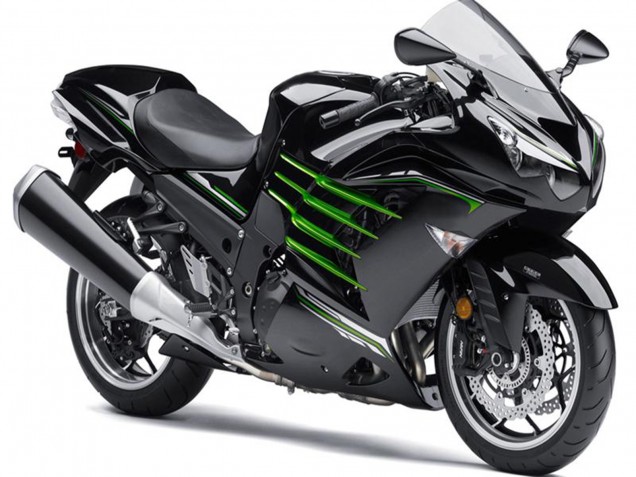 2012-2024 Kawasaki ZX14R ZZR1400 Motorcycle Fairings - Glossy Black Matte Black Green UK