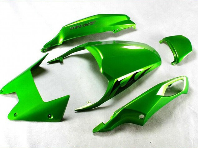 2012-2024 Kawasaki ZX14R ZZR1400 Motorcycle Fairing - Green Glossy Black UK