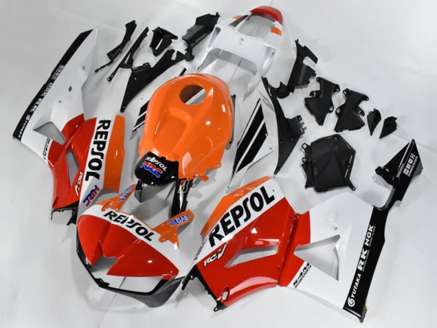 2013-2023 Honda CBR600RR Bike Fairings - Orange White Red Glossy Black Repsol UK