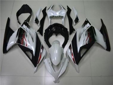 2013-2024 Kawasaki Ninja 300 EX300R Motorcycle Fairing - White Red Black UK