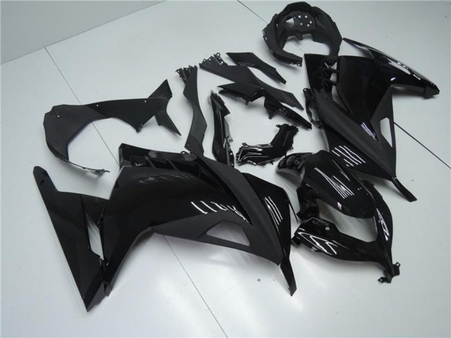 2013-2024 Kawasaki Ninja 300 EX300R Motorcycle Fairings - Glossy Black Matte Black UK