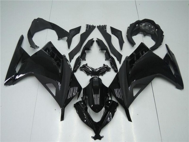 2013-2024 Kawasaki Ninja 300 EX300R Motorcycle Fairings - Glossy Black Matte Black UK
