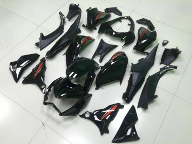 2013-2018 Kawasaki Z800 Motorcycle Fairings - Glossy Black Red Silver UK