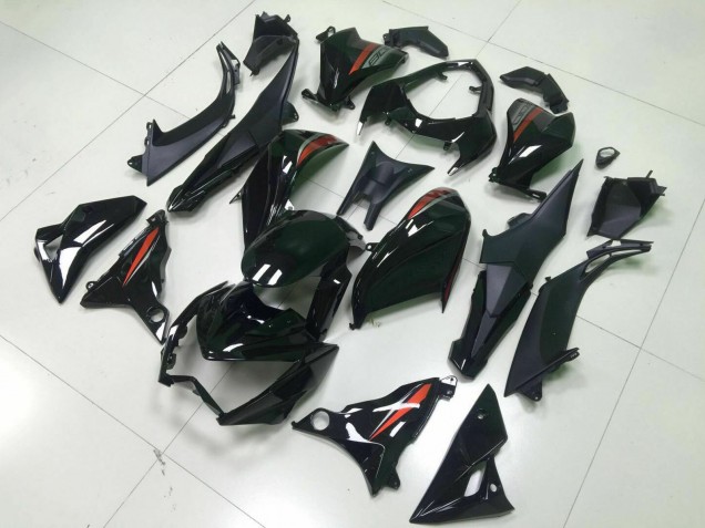 2013-2018 Kawasaki Z800 Motorcycle Fairings - Glossy Black Red Silver UK