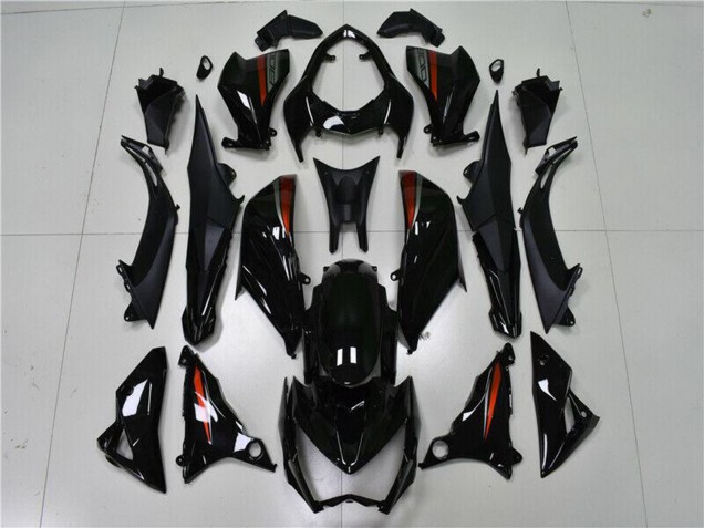 2013-2018 Kawasaki Z800 Motorcycle Fairings - Glossy Black Red Silver UK