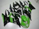 2013-2018 Kawasaki ZX6R Bike Fairings - Green Glossy Black UK