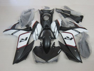 2015-2018 Yamaha YZF R3 Motorcycle Fairings - White Matte Black UK