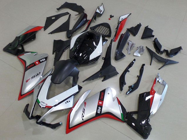 2012-2018 Aprilia RS4 50 125 Motorcycle Fairing - Silver Red Glossy Black UK
