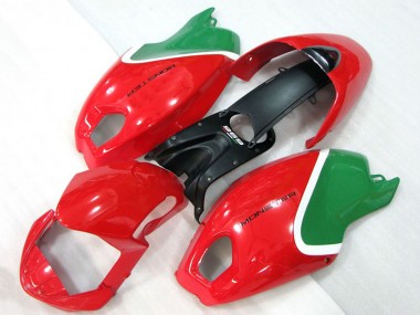 2008-2012 Ducati Monster 696 Motorcycle Fairings - Red White Green UK