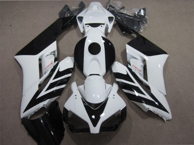 2004-2005 Honda CBR1000RR Motorcycle Fairing - White Glossy Black Stripe UK