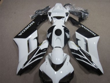 2004-2005 Honda CBR1000RR Motorcycle Fairings - White Glossy Black Stripe UK