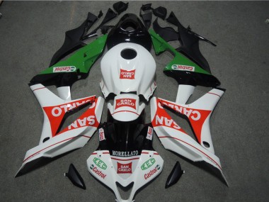 2004-2005 Honda CBR1000RR Motorcycle Fairings - White Red Green Glossy Black San Carlo Castrol UK