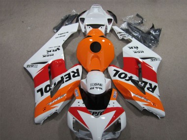 2004-2005 Honda CBR1000RR Motorcycle Fairings - White Orange Red Black Repsol UK