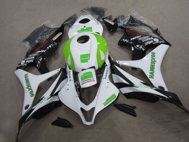 2004-2005 Honda CBR1000RR Motorcycle Fairings - White Green Glossy Black Hannspree UK