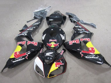 2006-2007 Honda CBR1000RR Motorcycle Fairings - Glossy Black Yellow White Red Bull UK