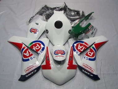 2008-2011 Honda CBR1000RR Motorcycle Fairings - White Red Blue Pata UK