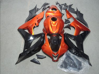2008-2011 Honda CBR1000RR Motorcycle Fairing - Orange Glossy Black UK