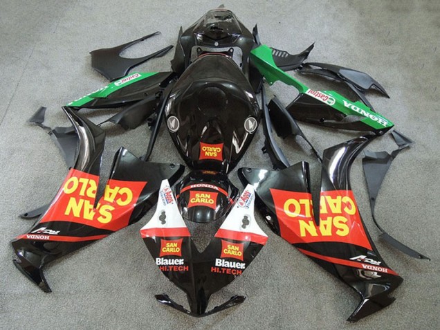 2012-2016 Honda CBR1000RR Motorcycle Fairings - Red Green Yellow Glossy Black San Carlo UK