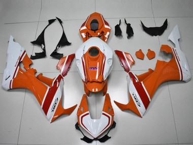 2017-2023 Honda CBR1000RR Motorcycle Fairings - White Orange Red HRC UK