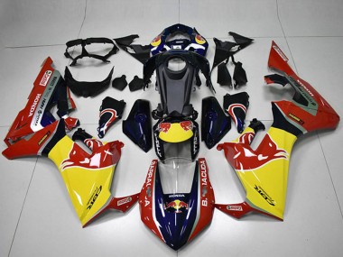 2017-2023 Honda CBR1000RR Motorcycle Fairings - Blue Yellow Glossy Black Red Bull UK