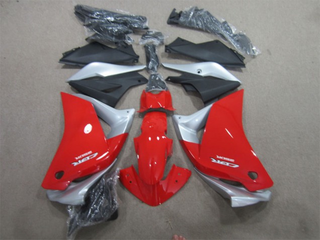 2011-2016 Honda CBR125R Motorcycle Fairings - Silver Red Matte Black UK