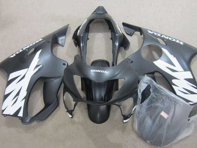 1999-2000 Honda CBR600 F4 Motorcycle Fairings - Matte Black Red Decals UK