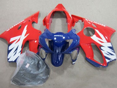 1999-2000 Honda CBR600 F4 Motorcycle Fairings - Red Dark Blue UK
