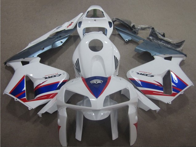 2005-2006 Honda CBR600RR Motorcycle Fairings - White Blue Red Silver UK
