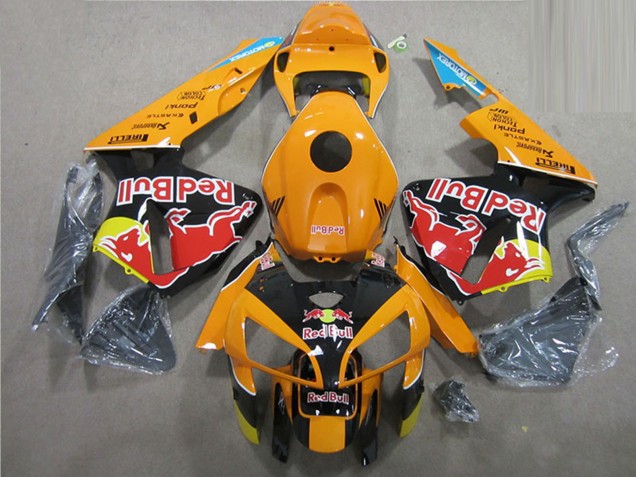 2005-2006 Honda CBR600RR Motorcycle Fairings - Orange Black Red Bull UK