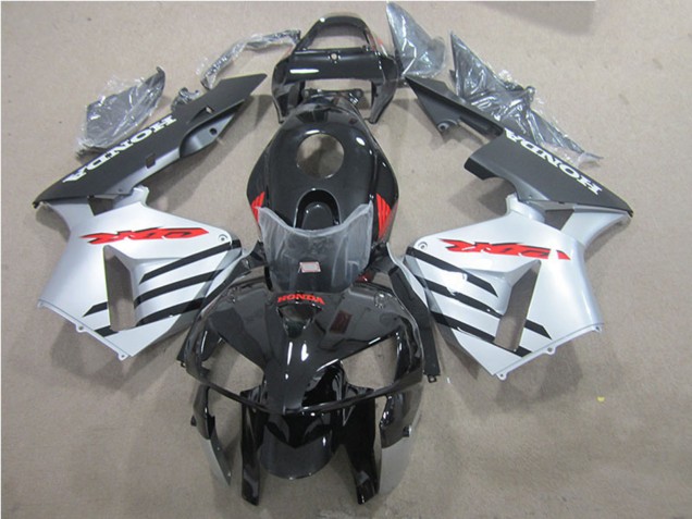 2005-2006 Honda CBR600RR Motorcycle Fairings - Glossy Black Silver Red UK