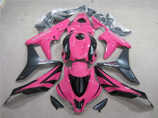 2007-2008 Honda CBR600RR Motorcycle Fairing Kits - Pink Matte Black UK