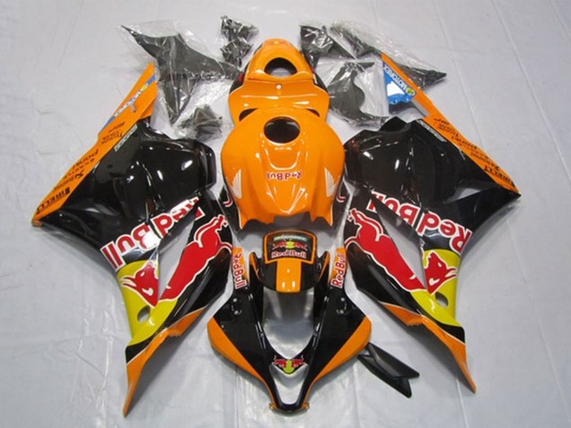 2009-2012 Honda CBR600RR Motorcycle Fairings - Orange Yellow Glossy Black Red Bull UK