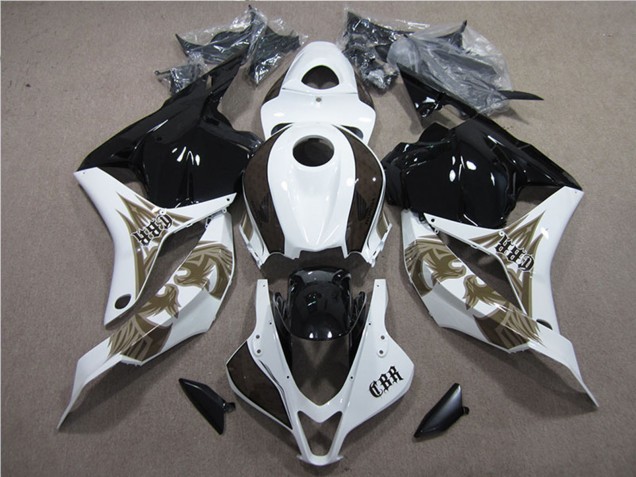 2009-2012 Honda CBR600RR Motorcycle Fairings Kits - White Glossy Black UK