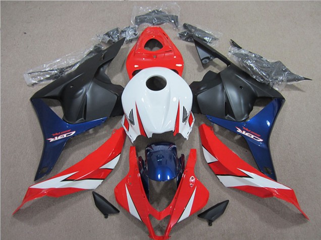 2009-2012 Honda CBR600RR Motorcycle Fairing - White Red Blue Matte Black UK