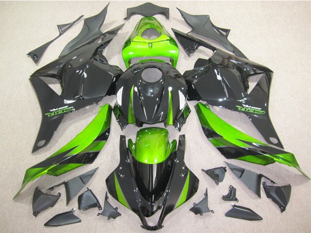 2009-2012 Honda CBR600RR Motorcycle Fairing - Green Glossy Black UK